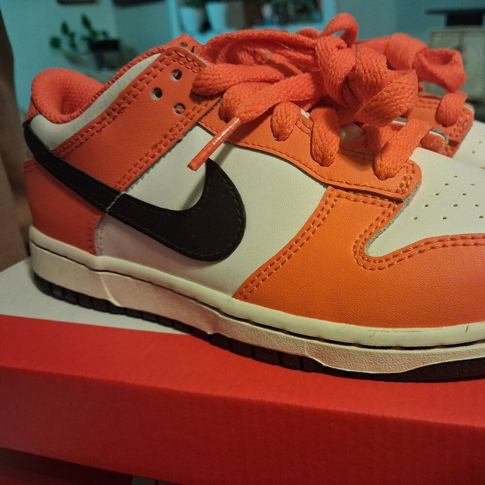 '22 Kid's Nike Dunk Low Halloween Black / Orange